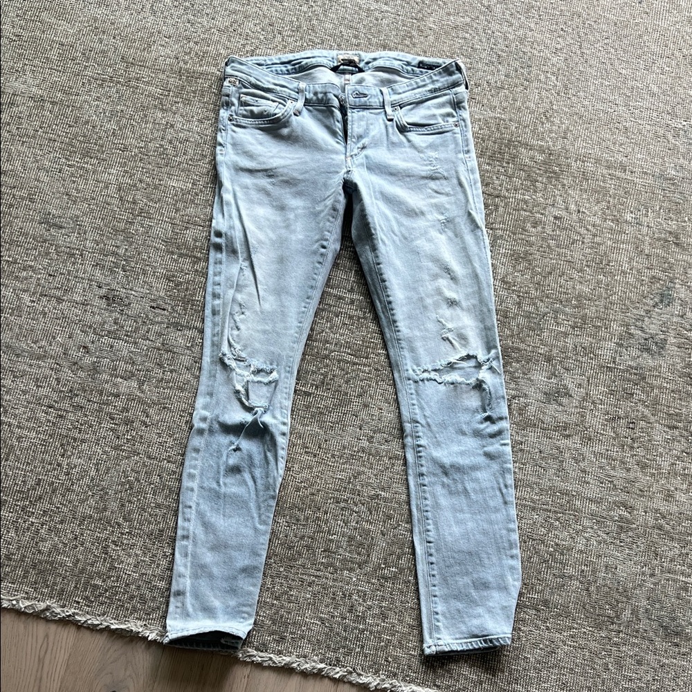 Citizens of Humanity Light Blue Distressed Women Jeans
